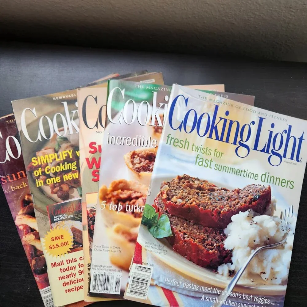 1 Vintage Cooking Light Magazine Picked at RANDOM Cookbook Recipes Reading Suppl